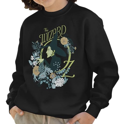 Wicked The Movie Floral Elphaba Adult and Kids Crewneck Sweater