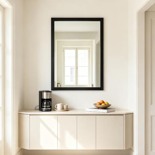 Image of Bathroom Mirror for Over Sink 36x24 Inch Rectangular Wall Mirror, Black