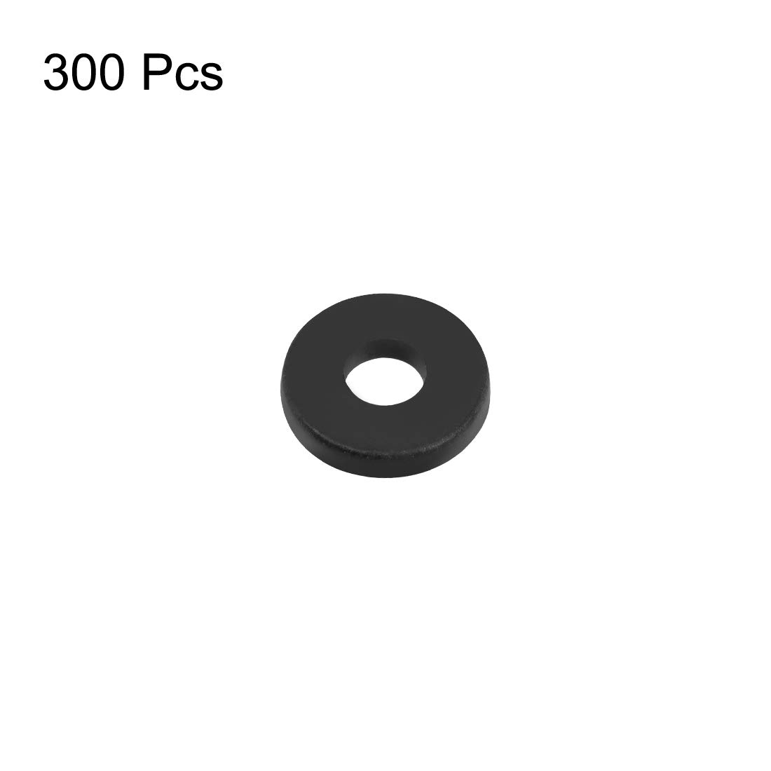 sourcing map 100Stk, Nylon Flache Unterlegscheiben M5 für 5 mm ID
