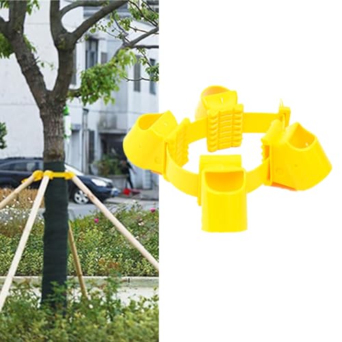 Adjustable Plastic Support Tree Straps, Garden Plants Windproof Anti-toppling Support Tree Stake Kit for 5.9"-10" Dia Young Tree Protection,Frame Fixer Cup (Suit for Tree Diameter: 5.9"-10")