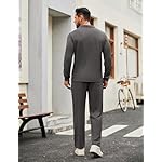 COOFANDY Men's Tracksuits 2 Piece Casual Athletic Sweatsuit Quarter Zip Pullover Long Sleeve Running Sport Outfits - Image 5
