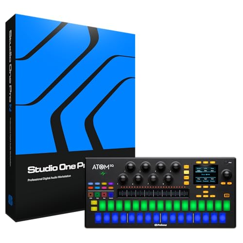 Presonus Atom Sq, Hybrid Midi Keyboard/Pad Performance And Production Controller With Studio One Artist, Ableton Live Lite And Studio Magic Recording 