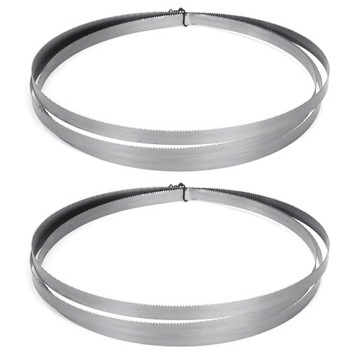Tunejoy Hojas Sierra de Cinta 1790 x 9,5 x 0,35 mm 15TPI SK5 Hojas de Sierra de Cinta para Cortar Madera Plastico 2 Piezas