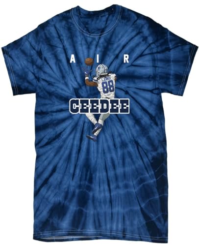 TIE-DYE Ceedee Lamb AIR Dallas Shirt T-Shirt Adult Large Navy Blue