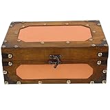 Materiali in legno: realizzata con materiali in legno sostenibili, questa scatola è la scelta ideale per le tue esigenze di stoccaggio, scrigno del in legno, piccolo scrigno