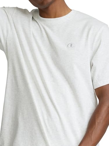 Champion Men's Classic Short Sleeve T-Shirt, Standard Fit, Midweight 100% Cotton, Available in Regular and Big & Tall, Platinum Silver Heather, XX-Large Tall - image 3