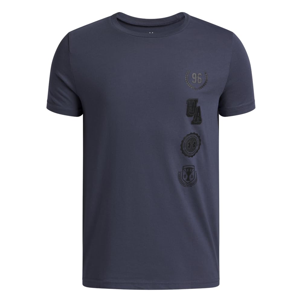 Under Armour Boys College Crest Logo Short Sleeve T Shirt