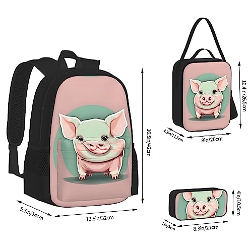 Ensemble cartable contre le mal de dos avec sac à déjeuner pour écolier