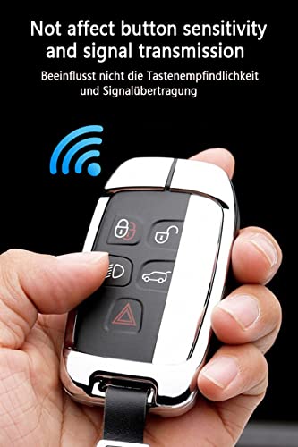 Funda para llave de coche Smart Discovery 4 antiarañazos con botonera de piel negra 3