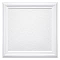 STICKGOO Drop Ceiling Tiles 24x24 PVC Glue Up Ceiling Panel to Prevent Breakage Pack of 12 Tiles Cover 48 Sq. Ft, Textured Popcorn White