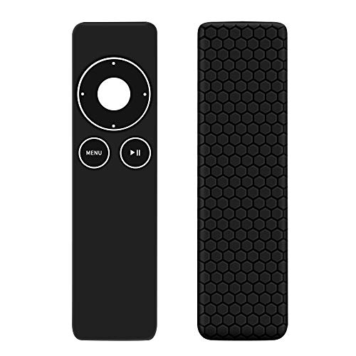 Hydream Étui de Protection en Silicone [Ultra-Fin et Antidérapant] Compatible avec Apple TV 2ème et 3ème Génération Télécommande (Noir)