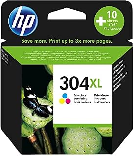Orginal 304XLColour N9K07AE Ink Cartridges Valuepack with Navyred 10 for Hp Envy 5000 5010 5020 5030 5032 Deskjet 2600 2620 2632 3700 3750 3760 3762