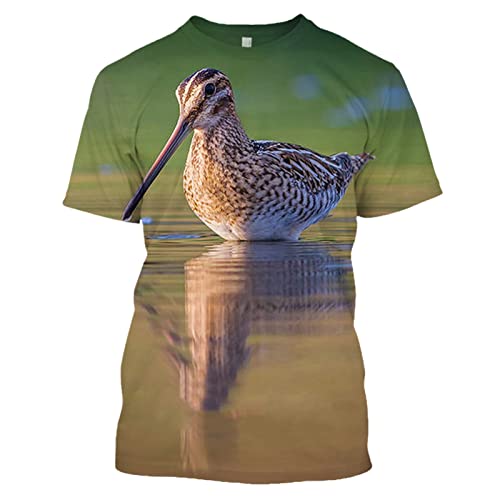 T-shirt imprimé 3D ample taille XXL contre l'inconfort motif camouflage