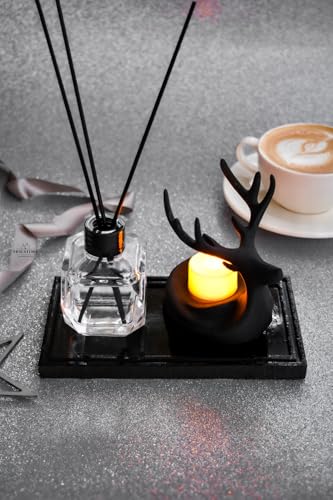 Set Difusor de Varillas Decorativo Negro con Aroma Ámbar miniatura 1
