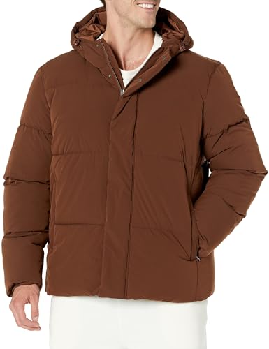 Image of Amazon Essentials Mens Mid-Length Hooded Puffer Coat (Available in Big & Tall)