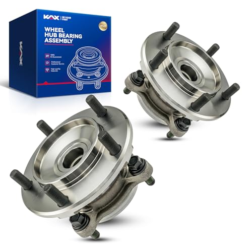 KAX 515204 Front Wheel Bearing and Hub Assembly Compatible with 2007-2019 Toyota Tundra RWD, 2008-2019 Toyota Sequoia RWD,2PCS Wheel Bearing