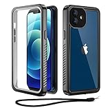 Beeasy Coque pour iPhone 12 Antichoc, IP68 Étanche 360° Protection Intégrale Etui avec Protecteur d'Écran, Imperméable Waterproof Antipoussière Housse pour iPhone 12(6.1')