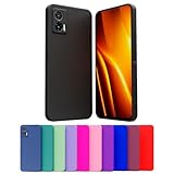 Capa Case Celular Compatível Motorola Moto EDGE 30 NEO Silicone Macio Interior Veludo Proteção De Câmera (PRETO)