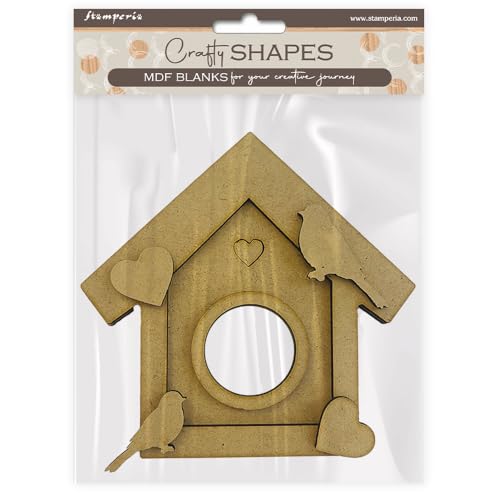Stamperia - Formas artesanales para álbumes de recortes, álbumes, tarjetas, diarios de balas y más, decoración con papeles y pintura, perfecto para aficiones, manualidades y regalos (gotas, nido)