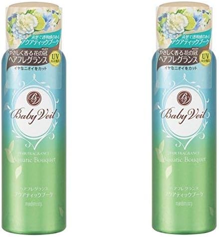 MANDOM(マンダム) 【まとめ買い】ベビーベール ヘアフレグランス アクアティックブーケ 80g ×2個