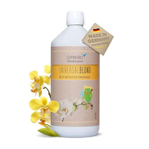 Effektive Mikroorganismen aktiv universalBlond - EMa - EM aktiv - DIMIKRO® 1 l - gebrauchsfertig für Haushalt & Garten - 100% vegan & natürlich