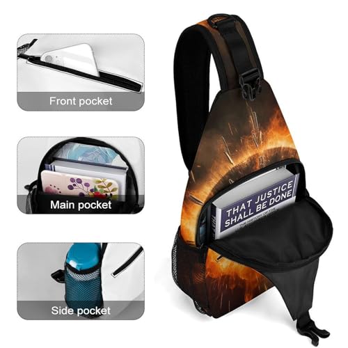 Bolso tipo bandolera unisex para senderismo y viajes miniatura 4