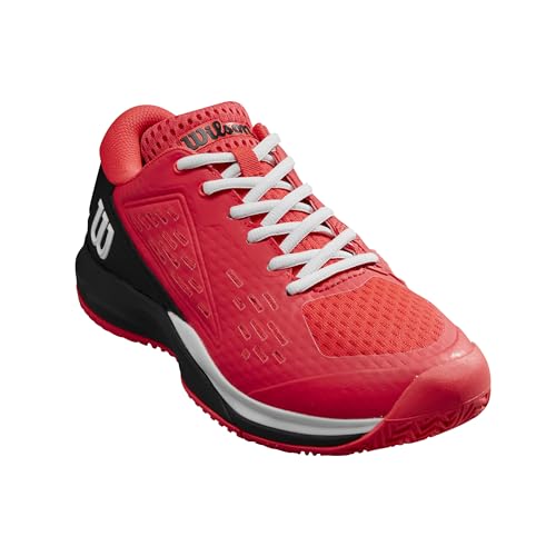 WILSON Rush Pro Ace Jr Tennis Shoe, Diva Pink/Black/White, Size 4