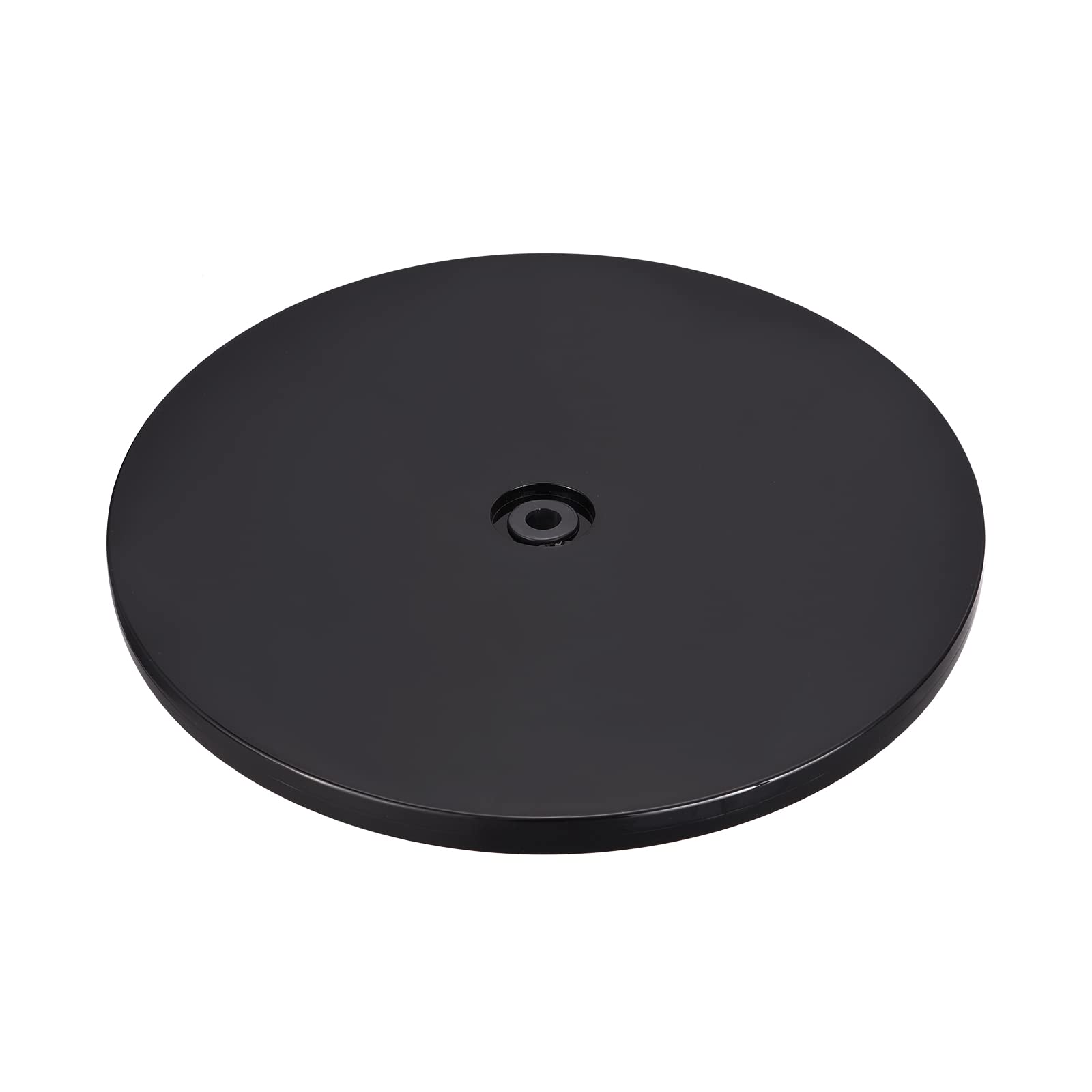 sourcing map 9inch Rotating Swivel Stand with Steel Ball Bearings Lazy Susan Base Turntable for Kitchen Corner Cabinets, Black