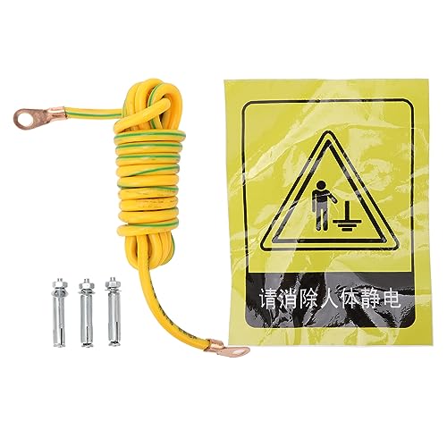 Image of Topyond Efficient Static Discharge Ball, 304 Stainless Steel L Shape Wall Mount Human Body Static Eliminator Discharger, Quick Touch, Eliminates Static Electricity