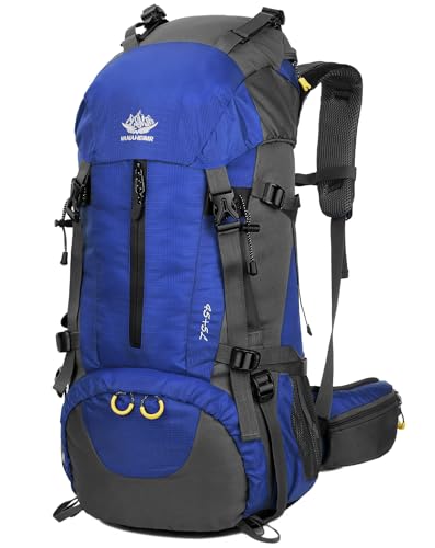 WoneNice 50L Waterproof Hiking Backpack with Rain Cover