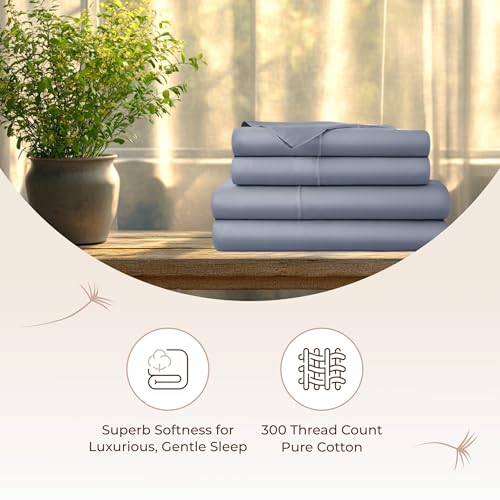 Image of Whisper Organics 100% Organic Cotton Bed Sheets with Deep Pocket 3 Pc. Set