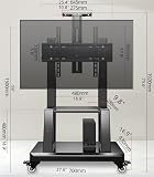 Uniwersalny Stojak Pod Telewizor, Mobilny Wózek Pod Telewizor Z Tacką Do Większości 32-75-Calowych Telewizorów Plazmowych/Lcd/Led, Wózek Podłogowy Pod Telewizor Z Kółkami