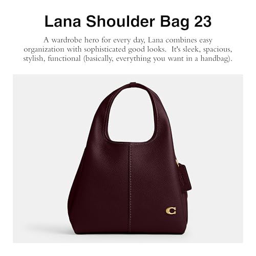 Coach Lana Shoulder Bag 23, B4/Merlot2
