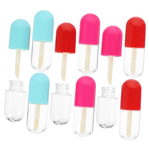 Ipetboom 2 Juegos Tubo De Color Tubo Vacío Tubos Brillo De Labios De Bricolaje Máscara De Pestañas Transparente Brillo De Labios Voluminizador Tinte Paquete Múltiple Asb 9 Uds * 2
