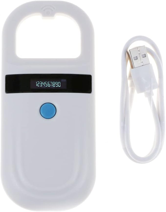 Pet Microchip Scanner Animal Tag Scanner, Portable Handheld ...