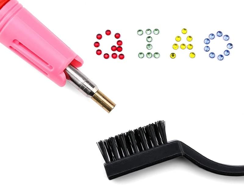 Hot New Set Hot Fix Rhinestones EU Or Us Plug Hotfix Applicator& 7 Tips Crystal Glass Rhinestone Iron-On Wand Strass
