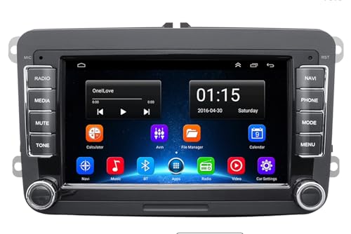 WUPEDI Radio for Coche Android 10 2 DIN con GPS, Bluetooth, FM, Reproductor Multimedia Apto for 7'' Universal, for...