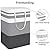 StorageRight Large Collapsible Laundry Basket Hamper with Easy Carry Handles?Freestanding Clothes Hampers for Laundry, Bedroom, Dorm, Towels, Toys, 75L, Gradient Grey