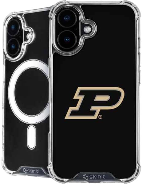 Skinit Phone Case Compatible with MagSafe iPhone 16 - Officially Licensed Purdue University Purdue Logo Design