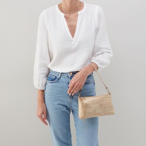 Image of HOBO Darcy Leather Convertible 3-in-1 Crossbody Bag with Removable & Adjustable Strap, Exterior Phone Slip Pocket