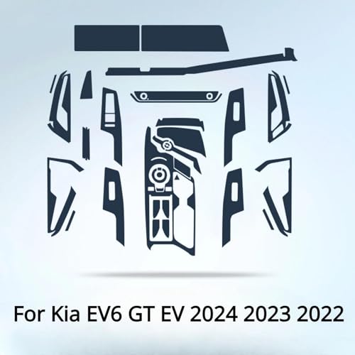 Film TPU de panneau de vitesse Kia EV6 GT autocollant console anti-rayures 2023 - 3