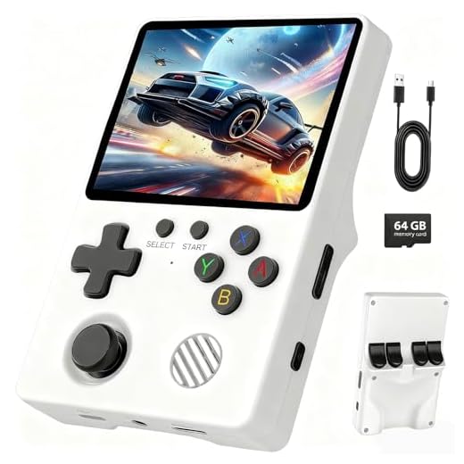 Retro Konsole Handheld mit über 20.000 Spielen – Tragbare 3,5 Zoll IPS Gaming Konsole, Linux System, Portable Spielkonsole für nostalgische Gamer, Familie & Freunde (G50)