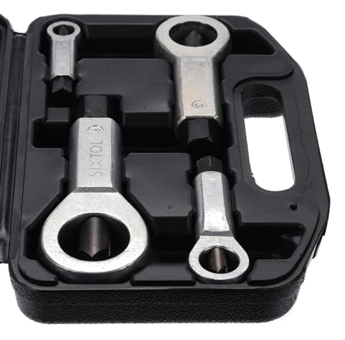 Juego de 4 aspersores de tuercas dañadas Mechanic Nut Remover 1 extractor universal 4