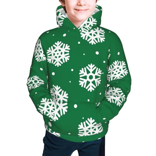Snowflake Kids Pullover Hoodies Boys Sweatshirts Girls Athletic Clothes with Pocket2
