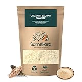 Baobab en Polvo BIO Ecologico | Calidad A+ 100% pura cruda, fuente de Vit C, Calcio, Colageno natural | SAMSKARA | Organic Baobab Powder (500gr x 1 pack) - Envasado en 2025 Frescura garantizada