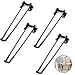 Produktbild Klapptischbeine, 12INCH/30cm Metall Zusammenklappbar Haarnadel-Beine, für Couchtisch, Stuhl, Bank, Schreibtisch, Nachttisch, einfache Installation (1 Set mit 4 Stück)