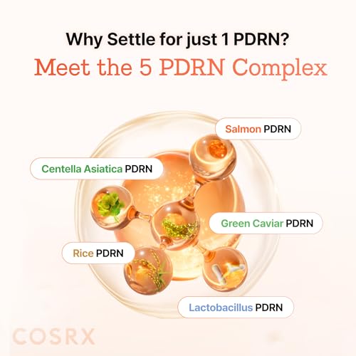 Image of COSRX 5-PDRN Collagen Eye Patches for Dark Circles, 60 Under Eye Patches | Salmon DNA, Vitamin C Radiance Care for Tired Under-Eyes, Uneven Tone Brightening, Hydrogel Type, Korean Skin Care