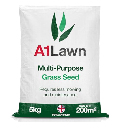 A1 Lawn, Multi-Purpose Grass Seed - Fast Growing, Hard-Wearing Lawn...
