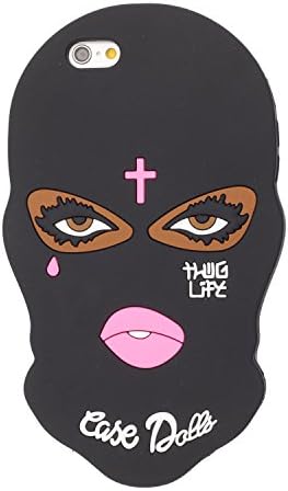 QSDT Girl Case for iPhone 7 4.7inch Cartoon Spirited Away Mystery Woman Black Widow Silicone Cover Back Bag