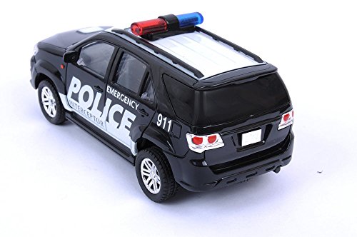 Image of Centy Toys Plastic Indian Passenger Train with Coaches & Railway Track, Pack of 19, Multicolour & Centy Toys Plastic Police Interceptor Fortune Pull Back Car, Number of Pieces: 1, Black